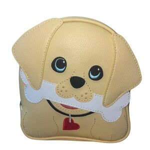 NWOT Bath & Body Works Yellow Lab Dog Puppy Cosmetic Bag Pouch Beige Travel